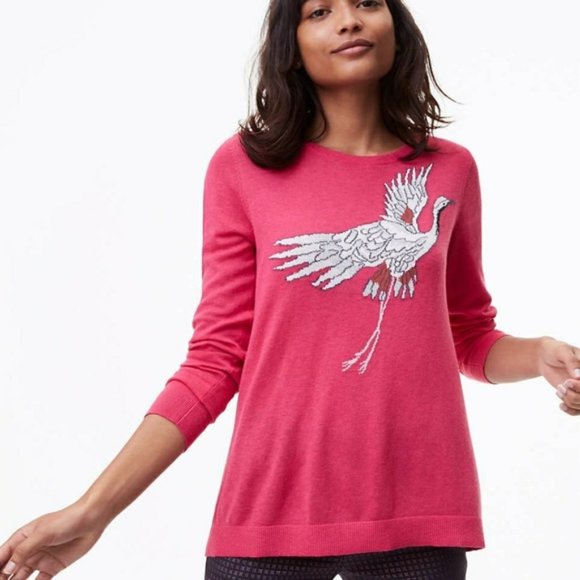 LOFT | NWT Flying Crane Sweater - Picture 1 of 9